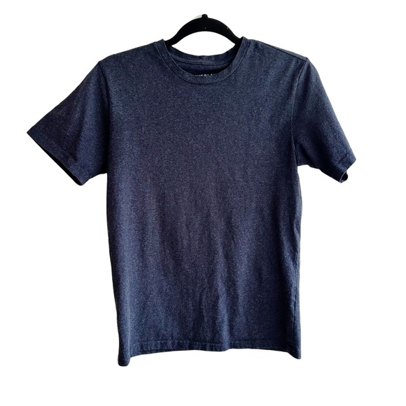 Everlane Cotton Heathered Navy Blue T-Shirt - Picture 2 of 6